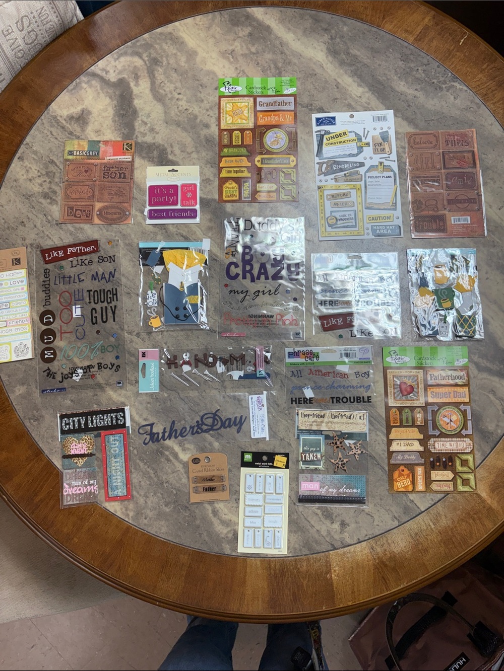 Assorted Scrapbooking Stickers Packs lot 25
